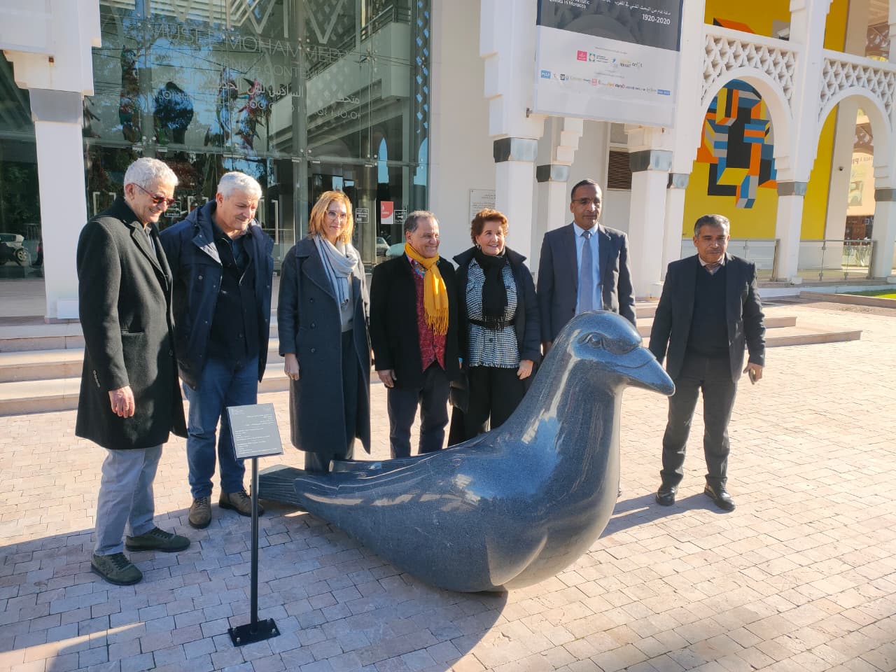 La sculpture « Paloma » vient enrichir le parvis du Musée Mohammed VI d’Art Moderne et Contemporain, Rabat.